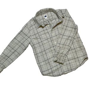 Janie and Jack Boys GRY Long Sleeve Button Down S5